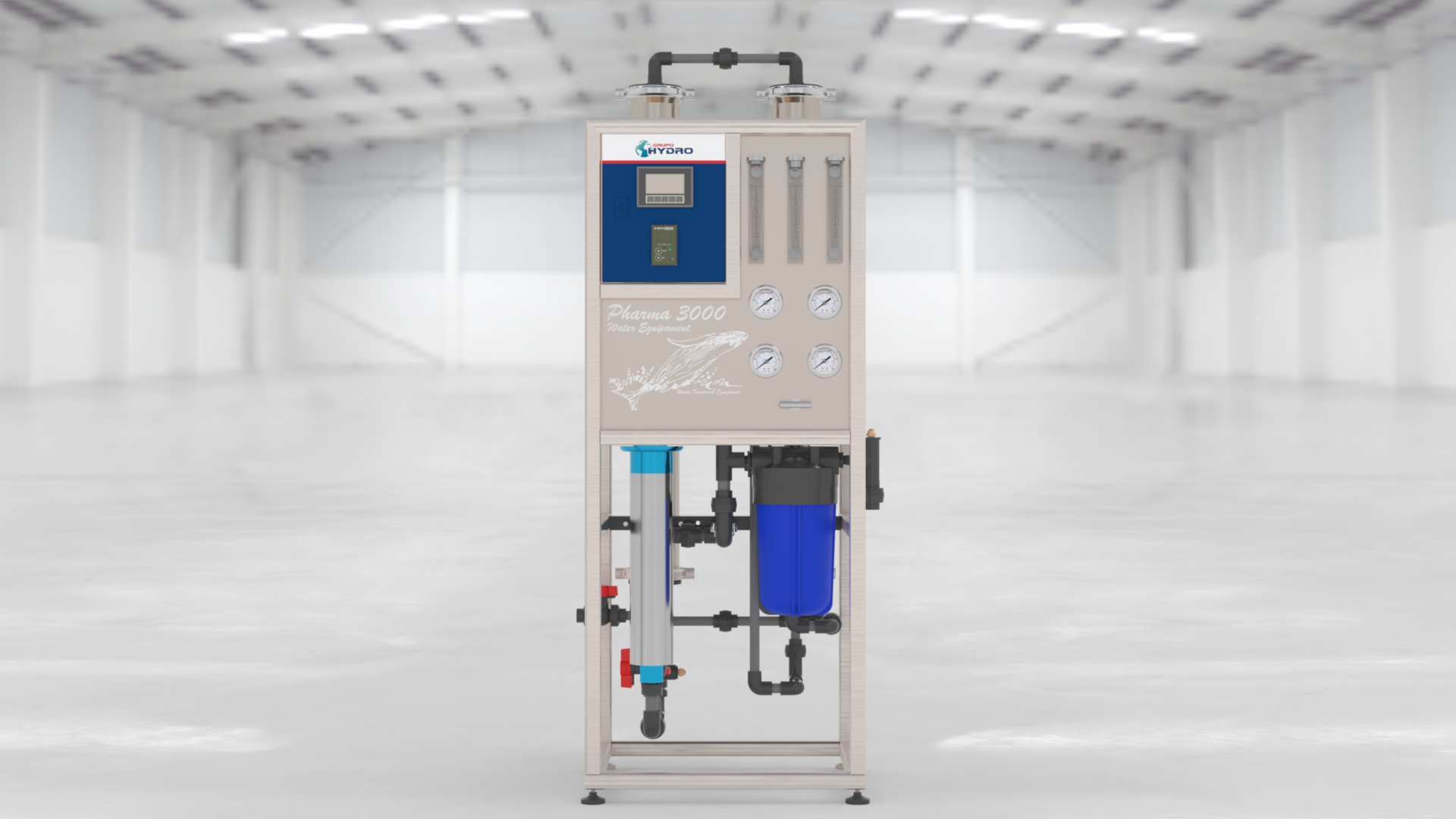 Pharma 3000 - sistema de ósmosis inversa 2 GPM